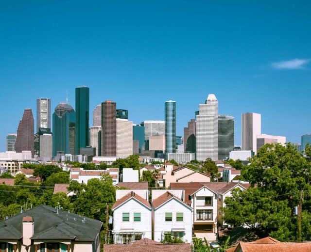 Houston, Texas skyline in 2017