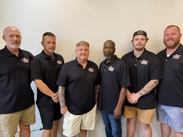 Supervisors L TO R: Tim Sims, Zack Meier, Brian Genoble, Jeff Heyward, Christian Fowler, Roger West
